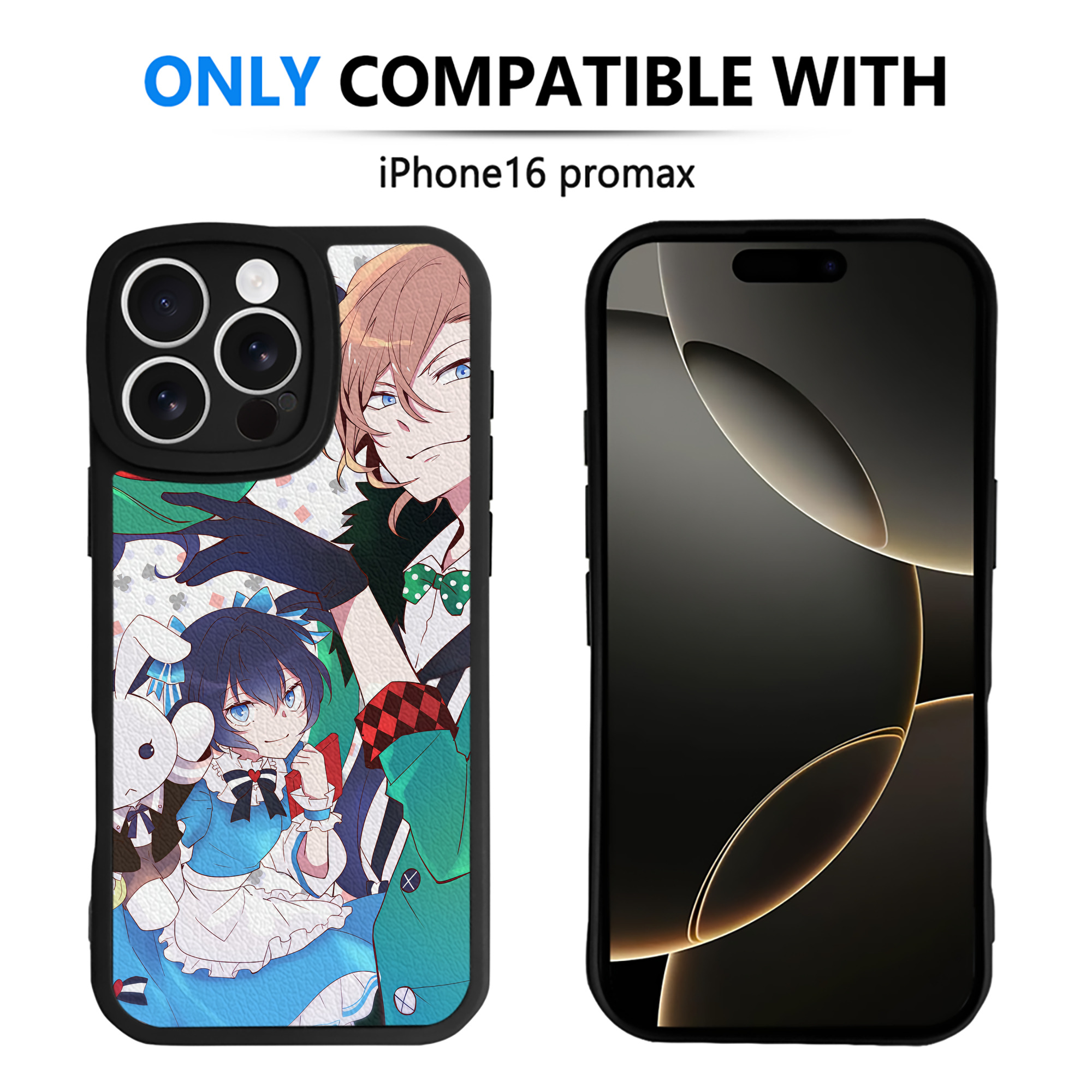 （画像用） 文豪ストレイドッグス Bungo Stray Dogs 【iPhone 16シリーズ対応】シリコンスマホケース（レザー調） 材質：シリコン